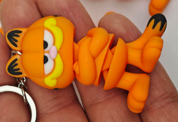 Garfield Key Ring – Cute & Collectible 3D Character Keychain