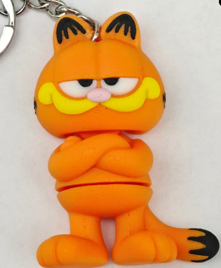 Garfield Key Ring – Cute & Collectible 3D Character Keychain