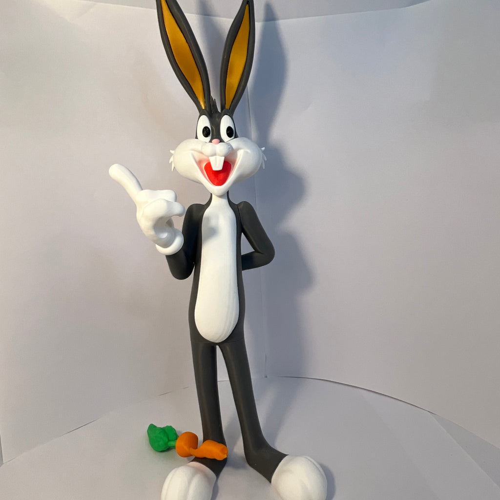 3D-Printed Bugs Bunny Figure – Full-Color