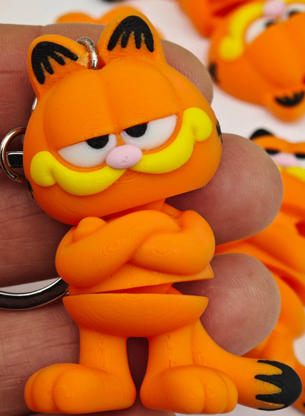 Garfield Key Ring – Cute & Collectible 3D Character Keychain