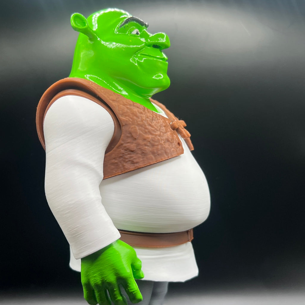 3D-Printed Shrek Figure – Full-Color