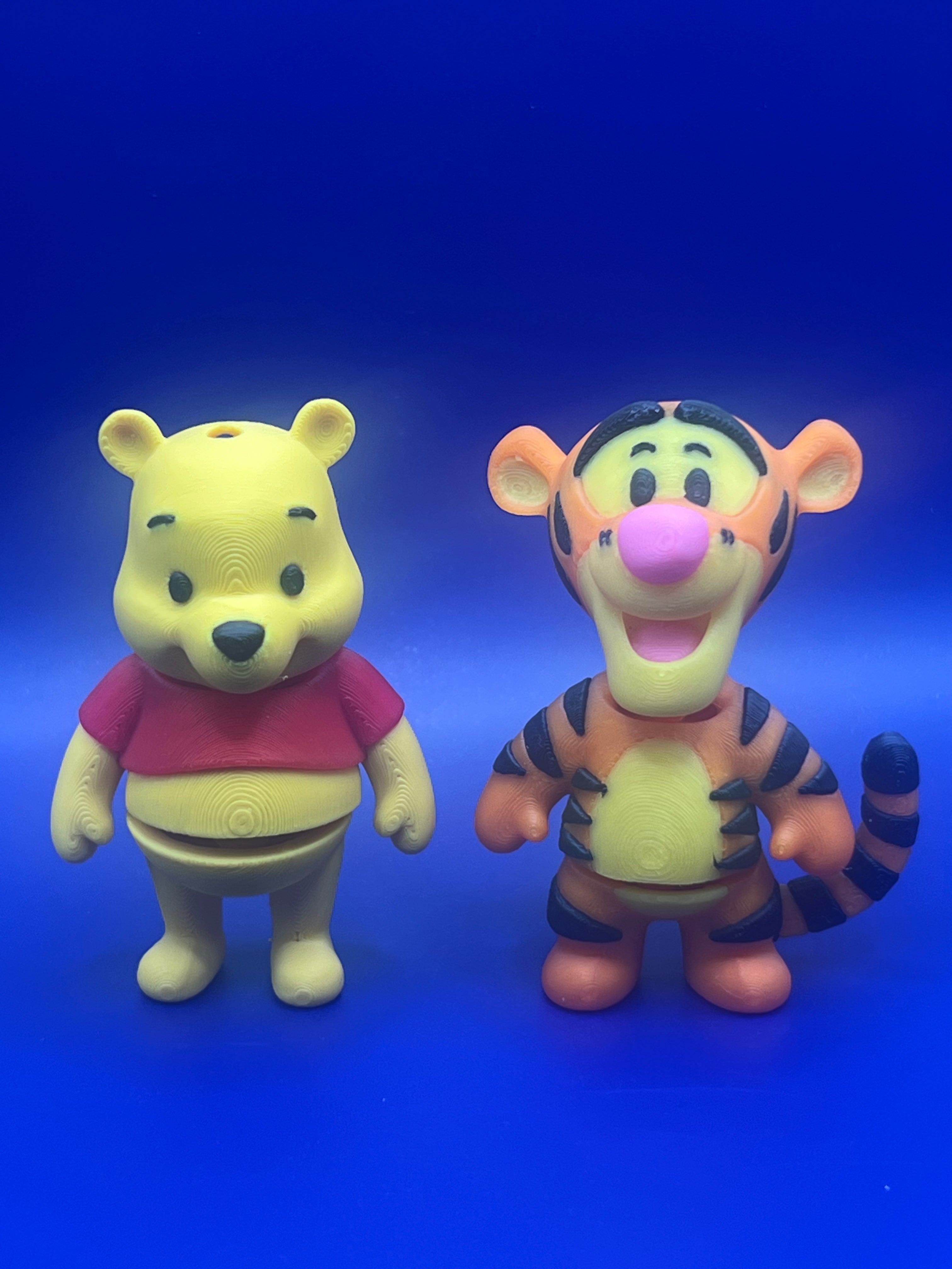 3D-Printed Fantasy Keychain: Pennywise & Winnie the Pooh by JF3DFabrication