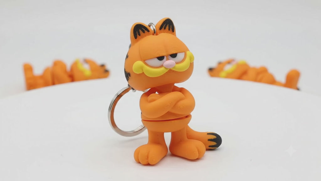 Garfield Key Ring – Cute & Collectible 3D Character Keychain